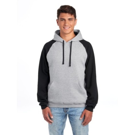 NuBlend Colour Block Raglan Hooded Sweatshirt