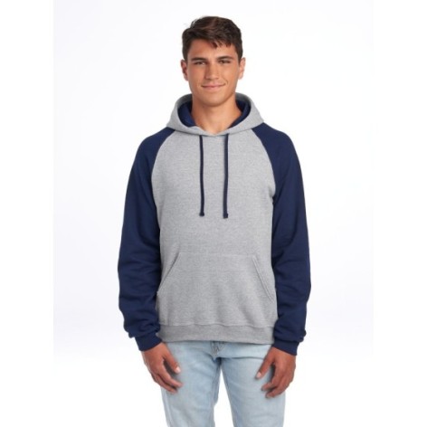 NuBlend Colour Block Raglan Hooded Sweatshirt