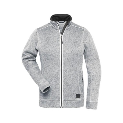 Ladies' Knitted Workwear Fleece Jacket - Solid