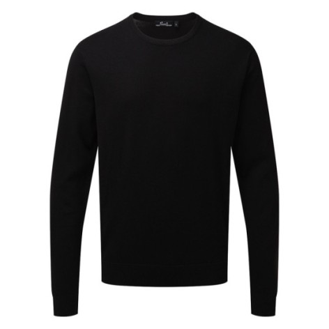 Men's Crew Neck Cotton Rich Knitted Sweater