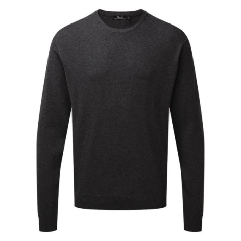 Men's Crew Neck Cotton Rich Knitted Sweater