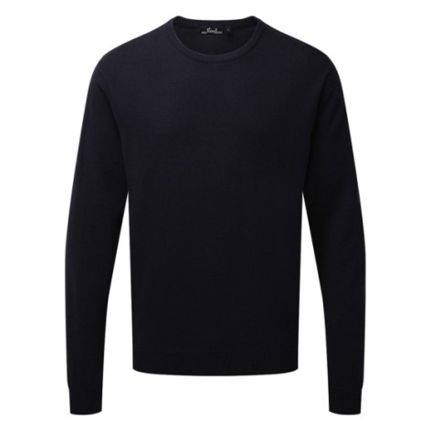 Men's Crew Neck Cotton Rich Knitted Sweater