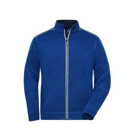 Men's Knitted Workwear Fleece Jacket - Solid