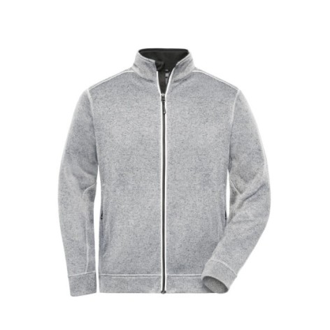 Men's Knitted Workwear Fleece Jacket - Solid