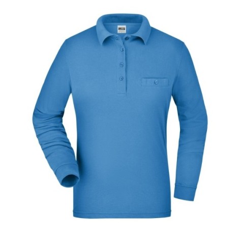 Ladies' Workwear Polo Pocket Longsleeve