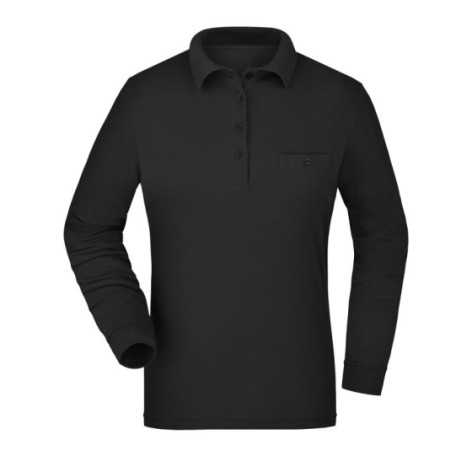 Ladies' Workwear Polo Pocket Longsleeve