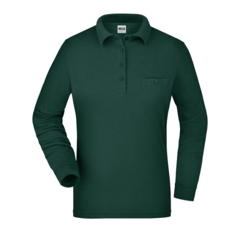 Ladies' Workwear Polo Pocket Longsleeve