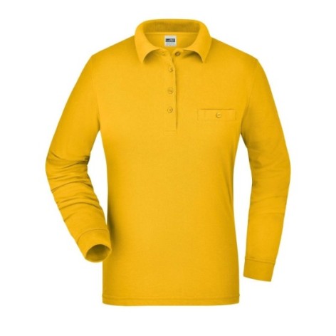 Ladies' Workwear Polo Pocket Longsleeve