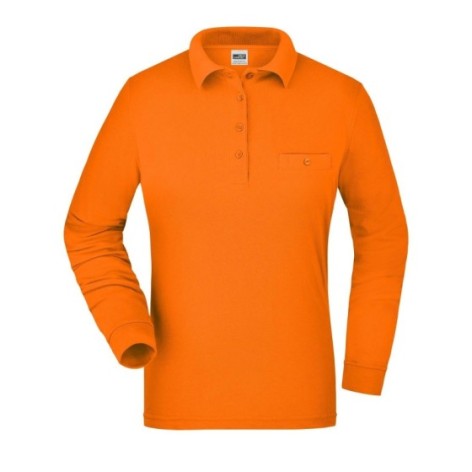 Ladies' Workwear Polo Pocket Longsleeve