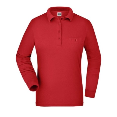 Ladies' Workwear Polo Pocket Longsleeve