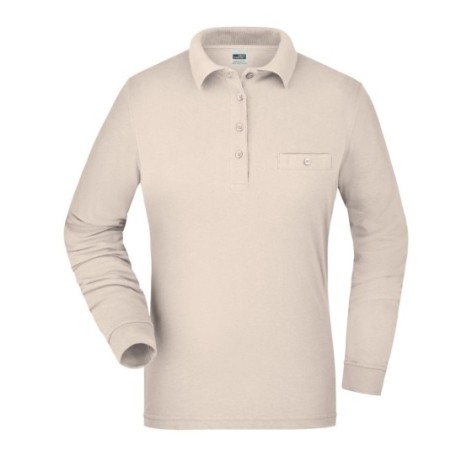 Ladies' Workwear Polo Pocket Longsleeve