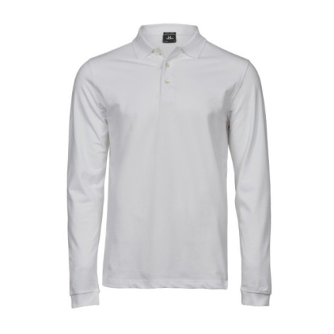 Luxury Stretch Long Sleeve Polo