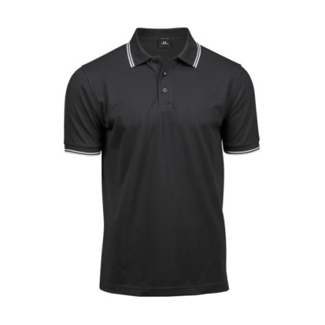 Luxury Stripe Stretch Polo