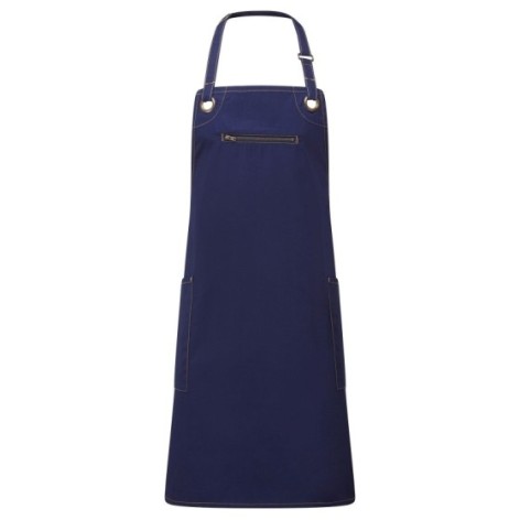 âBarleyâ Contrast Stitch Sustainable Bib Apron