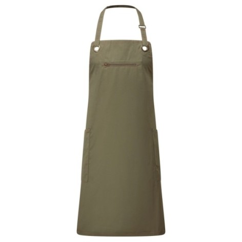 âBarleyâ Contrast Stitch Sustainable Bib Apron