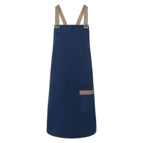 Bib Apron With Crossed Ribbons