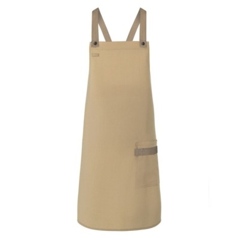 Bib Apron With Crossed Ribbons