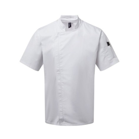 Chef's Zip-Close Short Sleeve Jacket