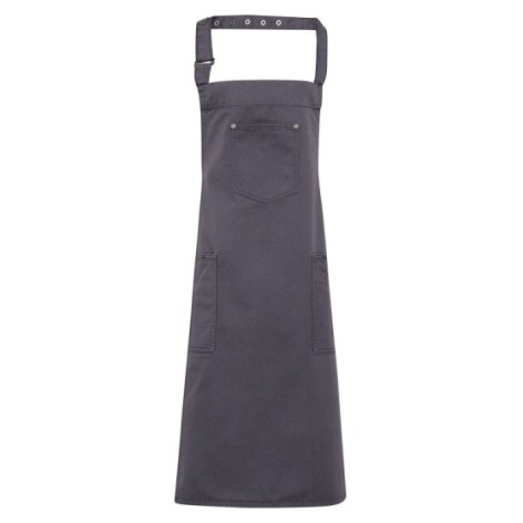 Cotton Chino Bib Apron