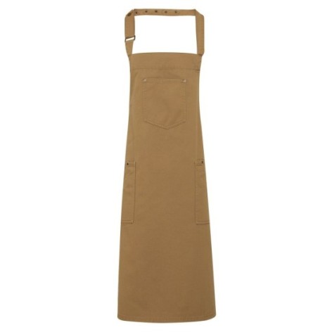 Cotton Chino Bib Apron