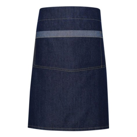 Domain Contrast Denim Waist Apron