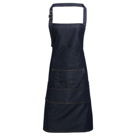 Jeans Stitch Denim Bib Apron