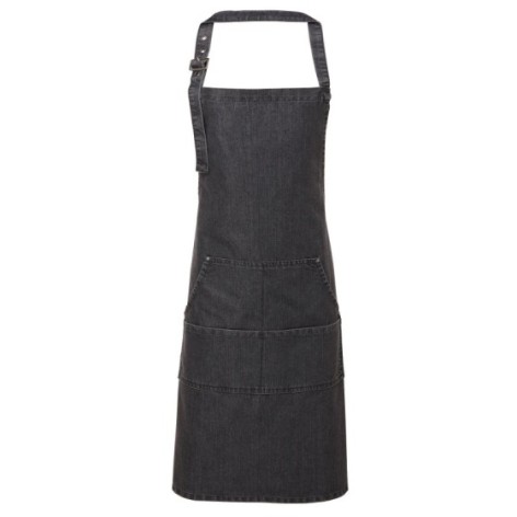 Jeans Stitch Denim Bib Apron