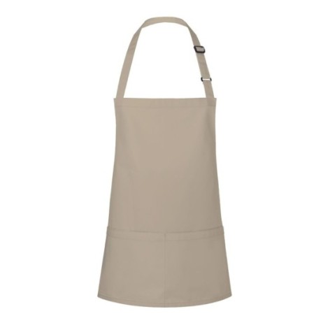 Short Bib Apron Basic With Buckle And Pocket