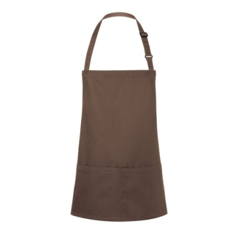 Short Bib Apron Basic With Buckle And Pocket