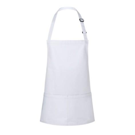 Short Bib Apron Basic With Buckle And Pocket