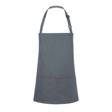 Short Bib Apron Basic With Buckle And Pocket