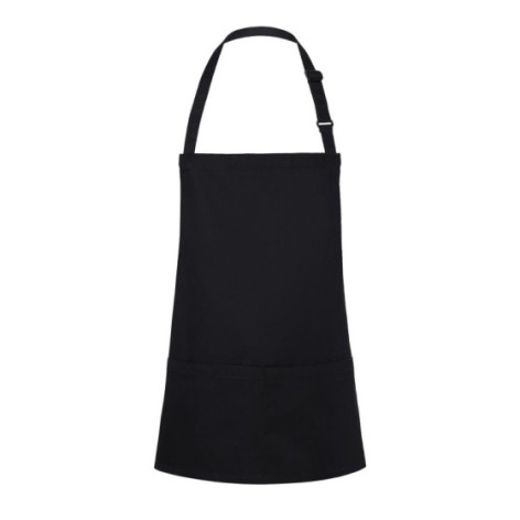 Short Bib Apron Basic With Buckle And Pocket