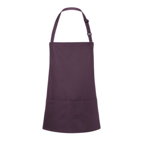 Short Bib Apron Basic With Buckle And Pocket