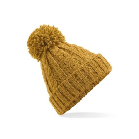 Cable Knit Melange Beanie