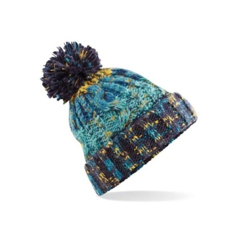 Corkscrew Pom Pom Beanie