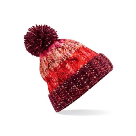 Corkscrew Pom Pom Beanie