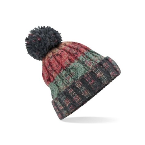 Corkscrew Pom Pom Beanie