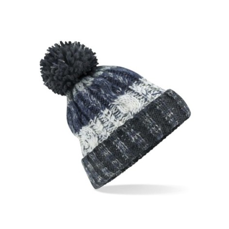 Corkscrew Pom Pom Beanie