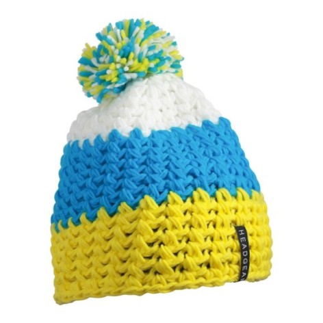 Crocheted Cap with Pompon