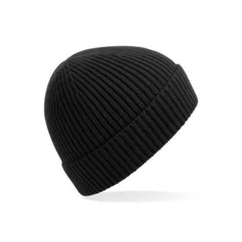 Engineered Knit Ribbed Beanie