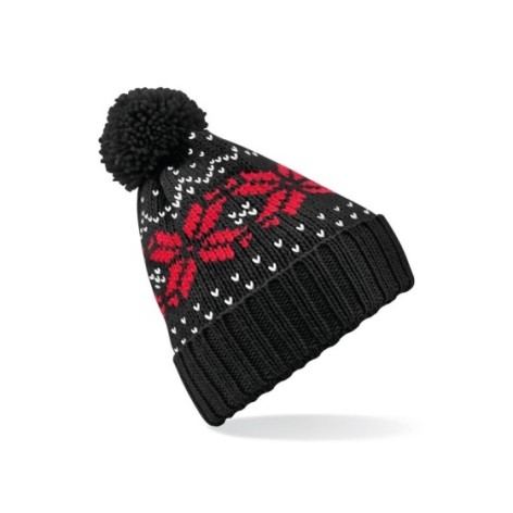 Fair Isle Snowstar Beanie