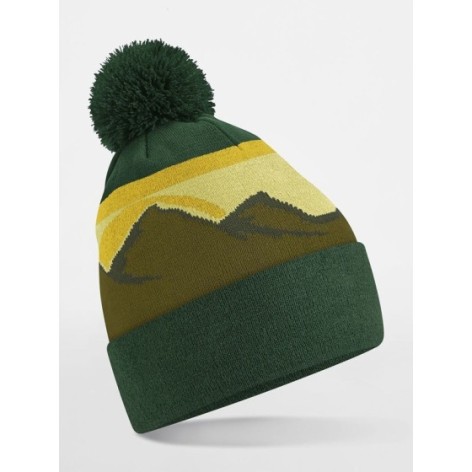 Mountain Peaks Pom Pom Beanie