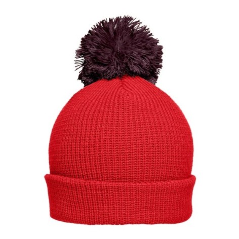 Pompon Hat with Brim