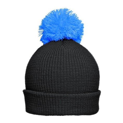 Pompon Hat with Brim