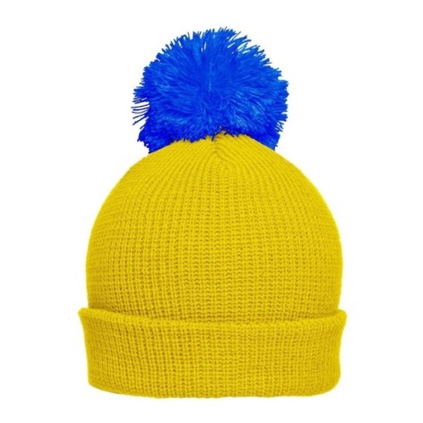 Pompon Hat with Brim