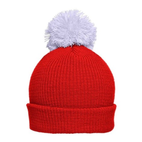 Pompon Hat with Brim