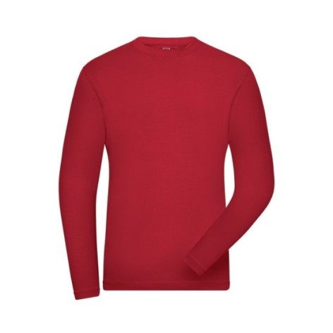 Men's Bio Stretch-Longsleeve Work - Solid