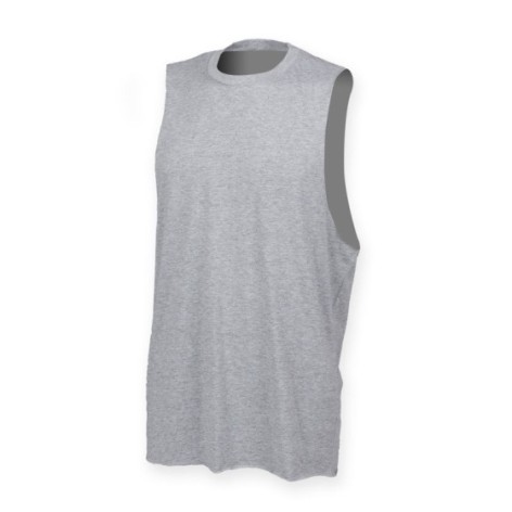 Men's High Neck Slash Armhole Vest