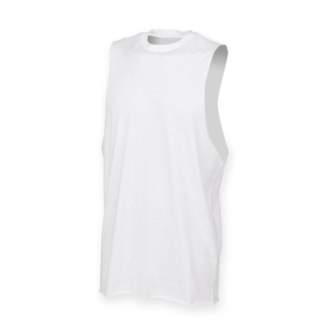 Men's High Neck Slash Armhole Vest