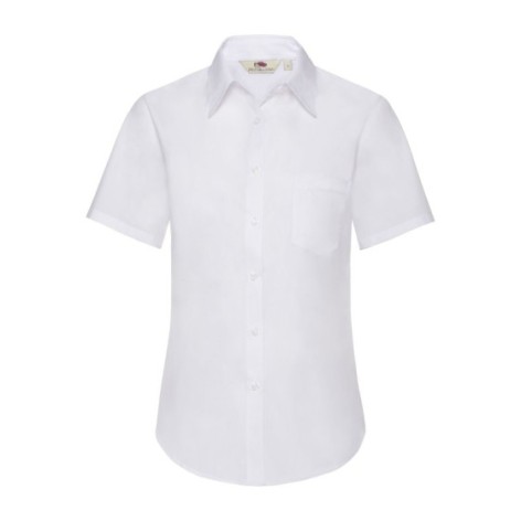 Ladies Poplin Shirt Short Sleeve